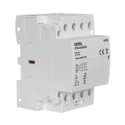 Stycznik modułowy instalacyjny 40A 4xNO 24V AC/DC+F13 TYP: STM-40-40/24V ZAMEL (EXT10000297-WUN)